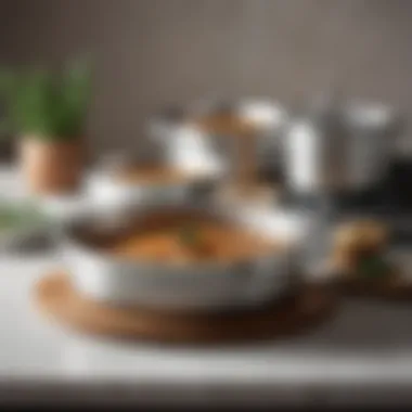 High-quality materials used in Martha Stewart cookware highlighting durability and style