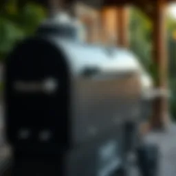 Masterbuilt propane smoker exterior showcasing design details