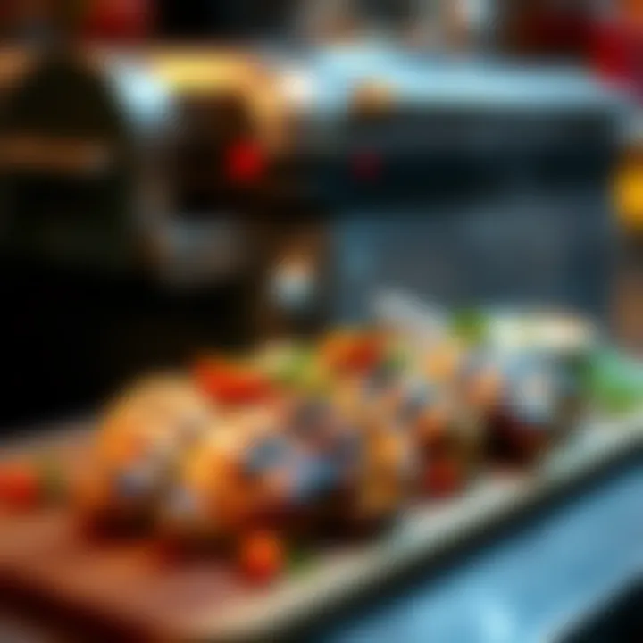 Plating Grilled Chicken with Garnishes