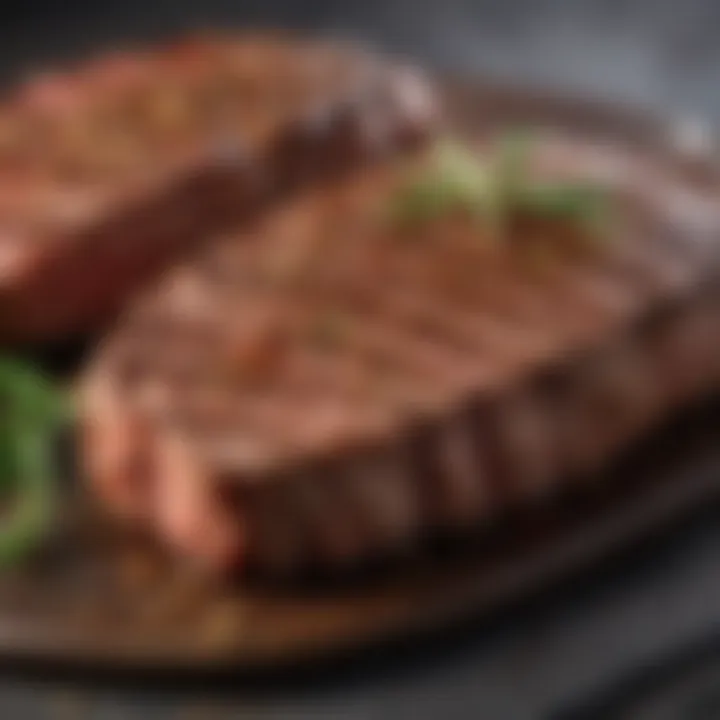 An array of seasonings and marinades tailored for enhancing steak flavor