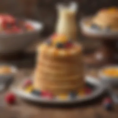 Diverse Pancake Creations An array of pancake varieties showcasing diverse toppings and ingredients.