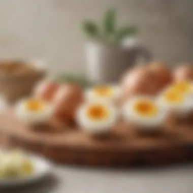 Diverse culinary applications featuring soft boiled eggs