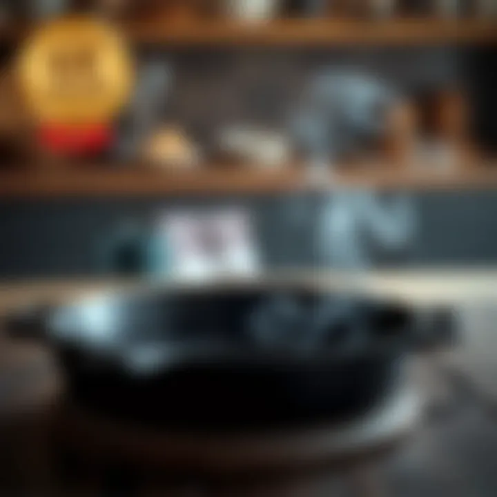 Common misconceptions about cast iron skillets illustrated visually