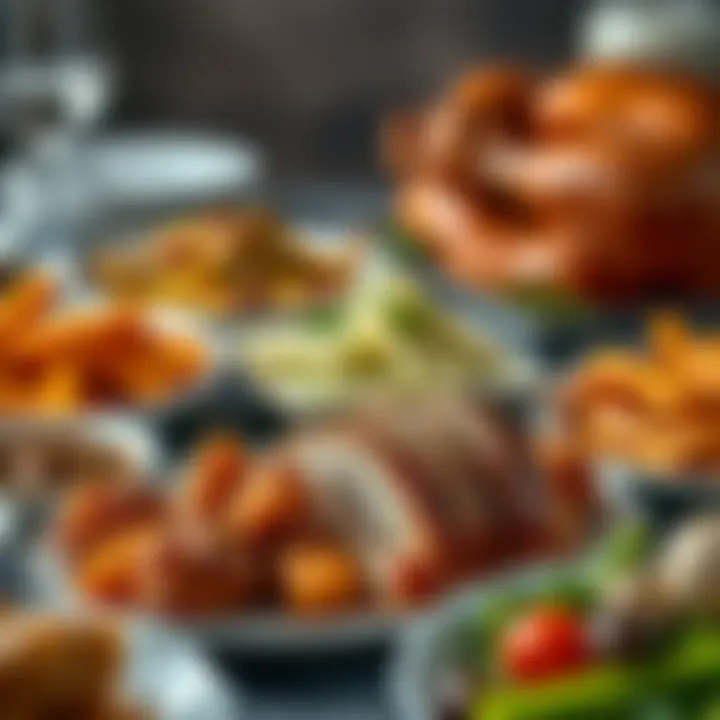 Savory Side Dishes to Complement Turkey An assortment of side dishes paired with air-fried turkey