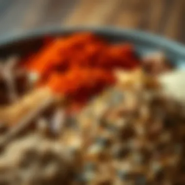 Flavorful Spices and Herbs for Turkey Close-up of various spices and herbs for turkey seasoning