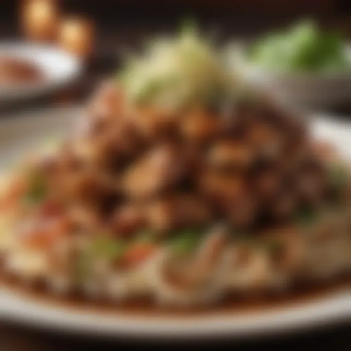 A traditional Hawaiian setting that reflects the cultural significance of Maui teriyaki