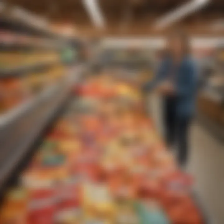 A shopper strategically using coupons at the checkout