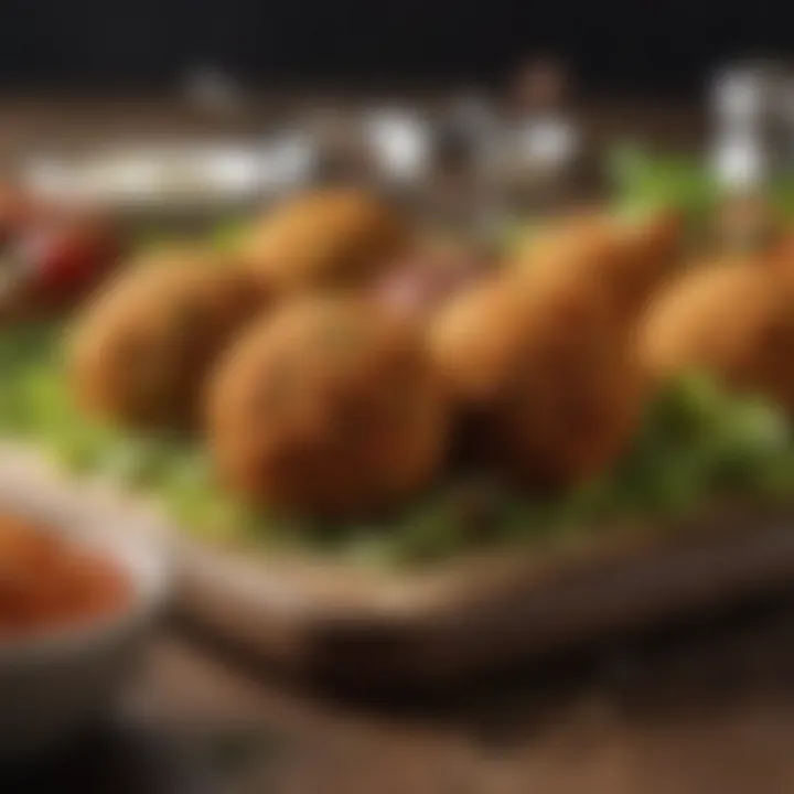 Unique fusion dish inspired by traditional falafel