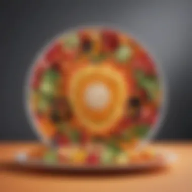A plate of fun-shaped fruit and vegetables appealing to kids