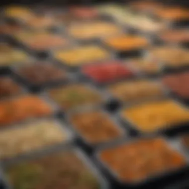 Tips for selecting the right buffet tray displayed