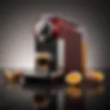 A modern Nespresso coffee machine showcasing its elegant design and functionality