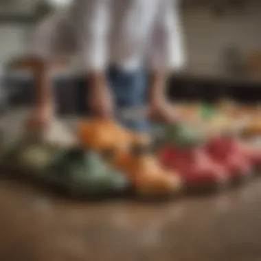 Diverse Styles of Non-Slip Crocs Various styles of non-slip Crocs suitable for culinary professionals
