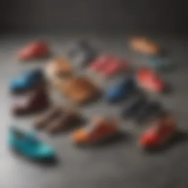 Variety of non-slip shoe styles displayed