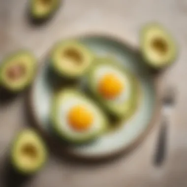 A vibrant plate of avocado and eggs as a breaking fast option