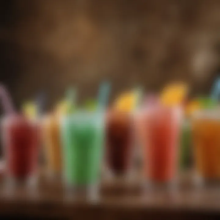 Colorful drink selection available at Outback Monroeville