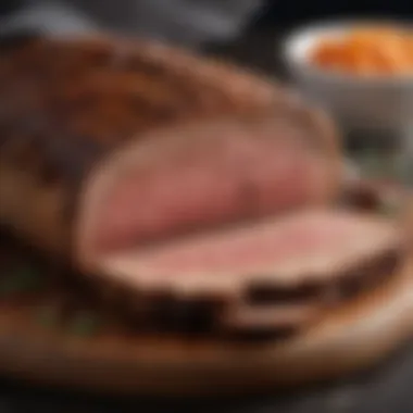 Perfectly Baked Brisket A perfectly baked brisket with a caramelized crust