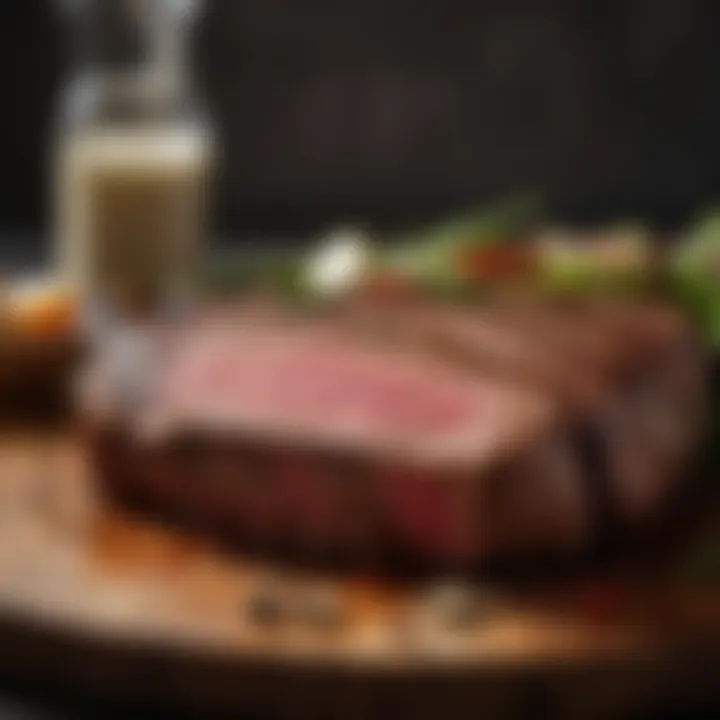 Perfectly cooked steak using wireless thermometer