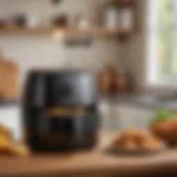 Sleek design of the Pioneer Woman air fryer showcasing its modern aesthetic