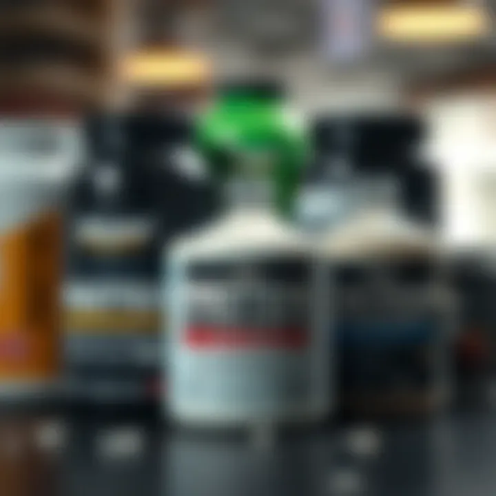 Label Analysis of Protein Powders An assortment of protein powder labels showcasing different types and their benefits