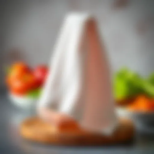 High-performance quick dry dish towel showcasing absorption capabilities