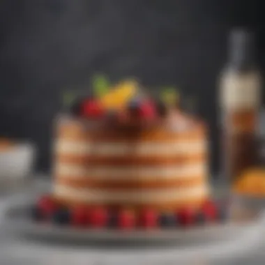 Close-up of premium ingredients used in cake making