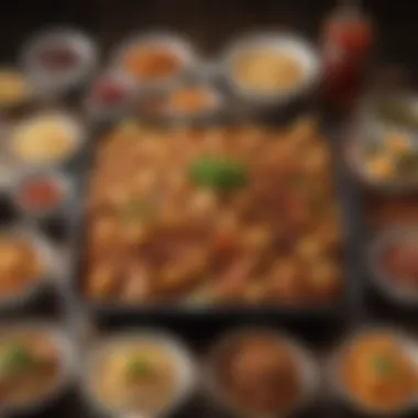 Diverse Takeout Options Deliciously arranged takeout food from various cuisines