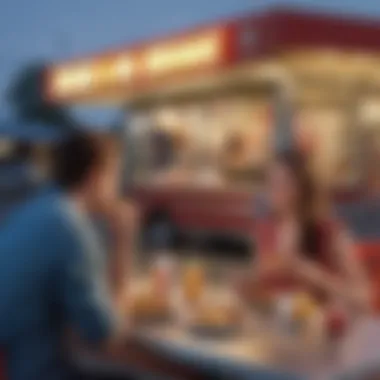 Customer enjoying a Sonic Drive-In meal with new items