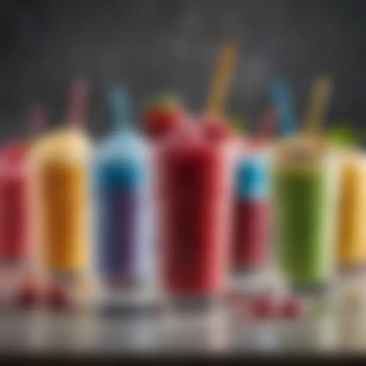 Vibrant display of various Sonic slushie flavors