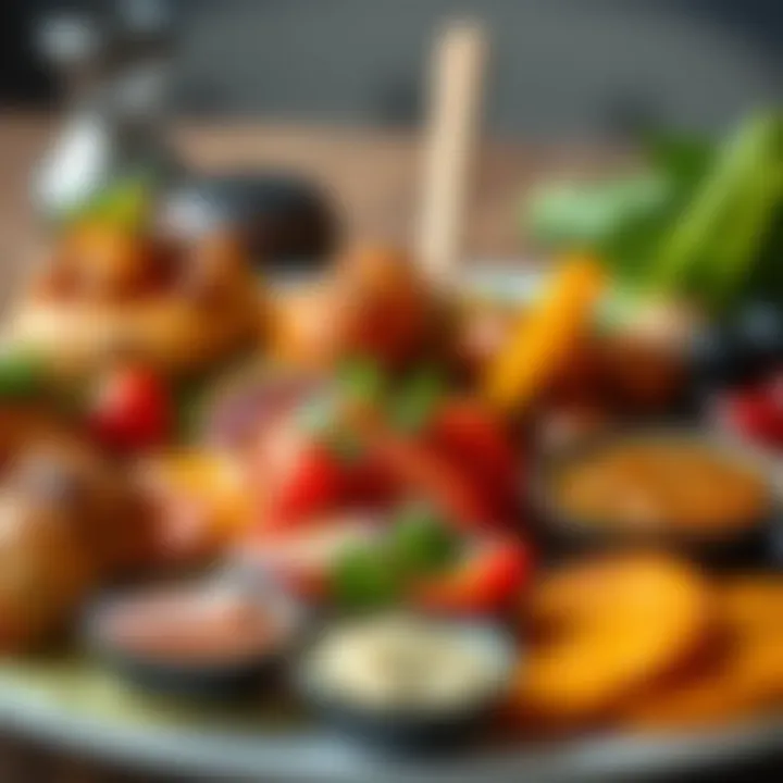 Culinary Artistry and Presentation A beautifully arranged plate of colorful dishes