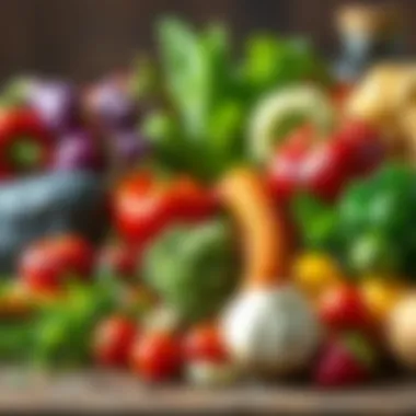Fresh Ingredients for Vitality Vibrant assortment of fresh vegetables and herbs