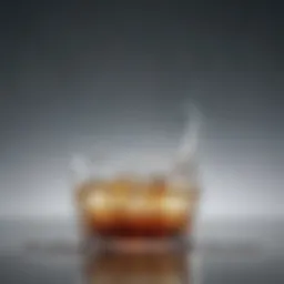 Close-up of cloudy glass showing streaks and discoloration