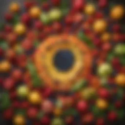 A vibrant display of fresh fruits and vegetables showcasing natural sweetness.