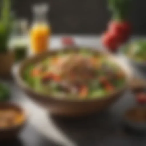 A vibrant salad bowl showcasing seasonal ingredients from Sweetgreen