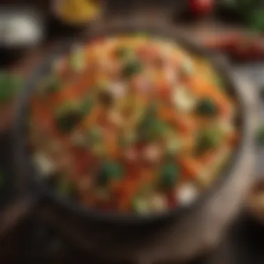 Colorful Vegetable Stir-Fry A vibrant vegetable stir-fry showcasing fresh produce and colorful ingredients.