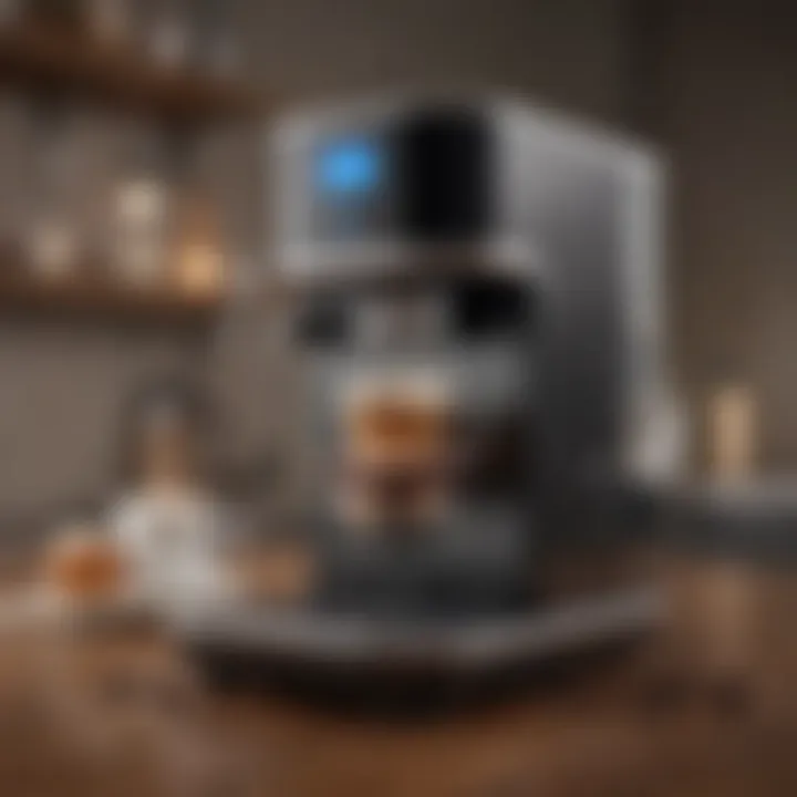 Innovative coffee maker featuring touch screen controls and customizable options