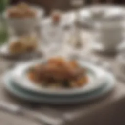 Elegant table setting with fine china and silverware