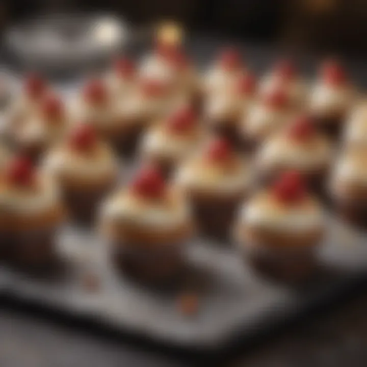 A heartwarming scene of gifting mini cupcakes at a celebration.