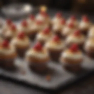 Heartwarming Gifting Moment A heartwarming scene of gifting mini cupcakes at a celebration.