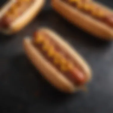 A perfectly grilled hotdog with grill marks