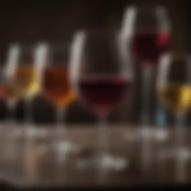 Artistry of Wine Cups Artisanal wine cup reflecting rich colors