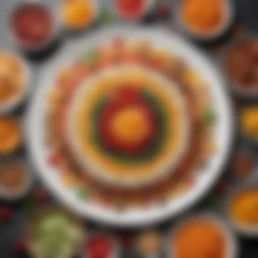 A colorful array of diabetic-friendly foods arranged beautifully on a plate