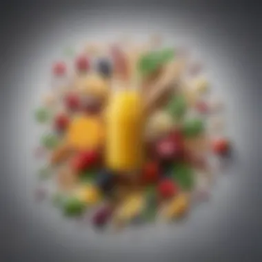 Organic Ingredients and Health Benefits A detailed layout of organic ingredients, emphasizing their health benefits