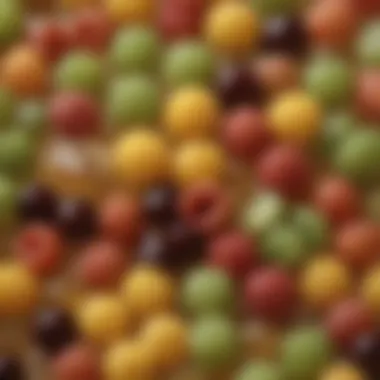 Exploring Boba Toppings Close-up of unique boba toppings and their textures.