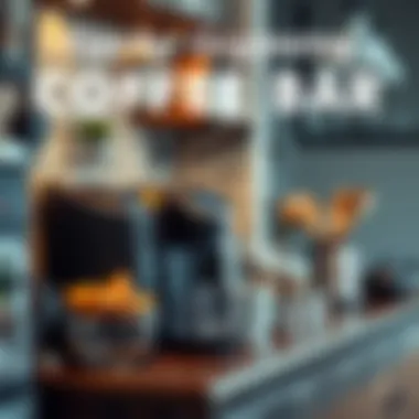 Tips for Organizing Your Coffee Bar Organizational tips illustrated on a beautifully designed coffee bar setup.