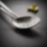 Elegant slotted spoon made of stainless steel
