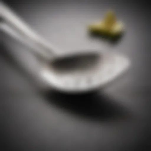 Elegant slotted spoon made of stainless steel