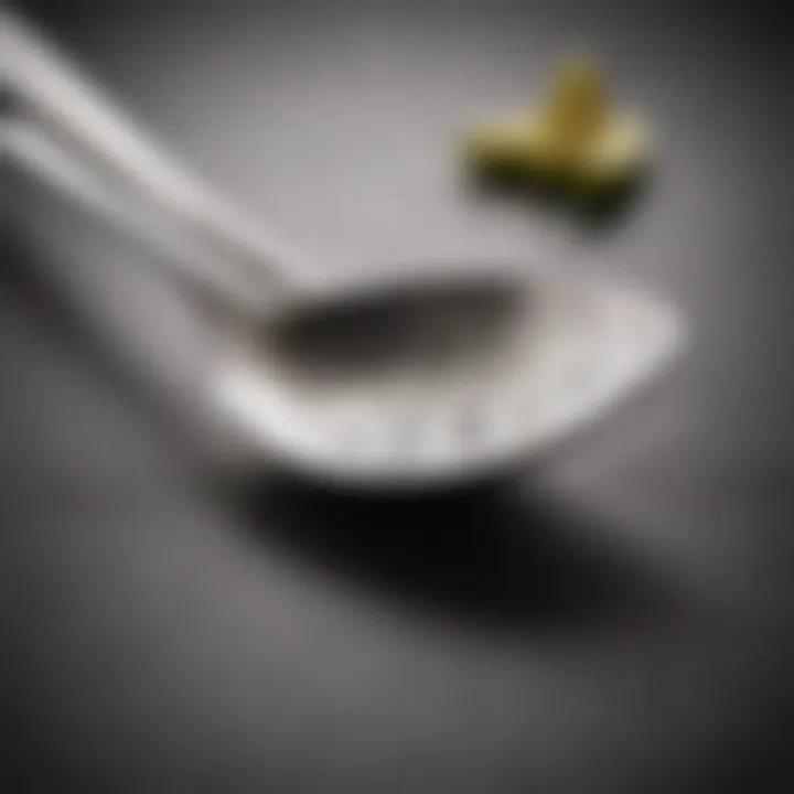 Elegant slotted spoon made of stainless steel