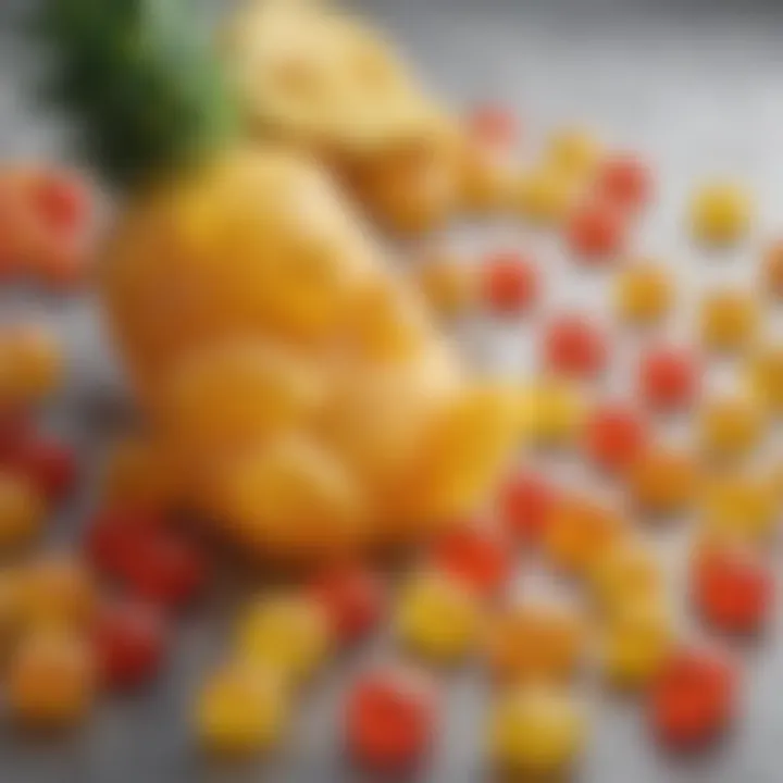 Consumer preferences showcasing pineapple gummy bears