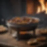 An antique brazier pan showcasing its craftsmanship