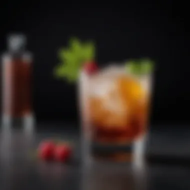 Artistic Garnishing for the Manhattan Cocktail Artistic garnishing tips for enhancing the Manhattan cocktail experience.